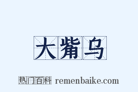 大觜乌是什么意思的图片
